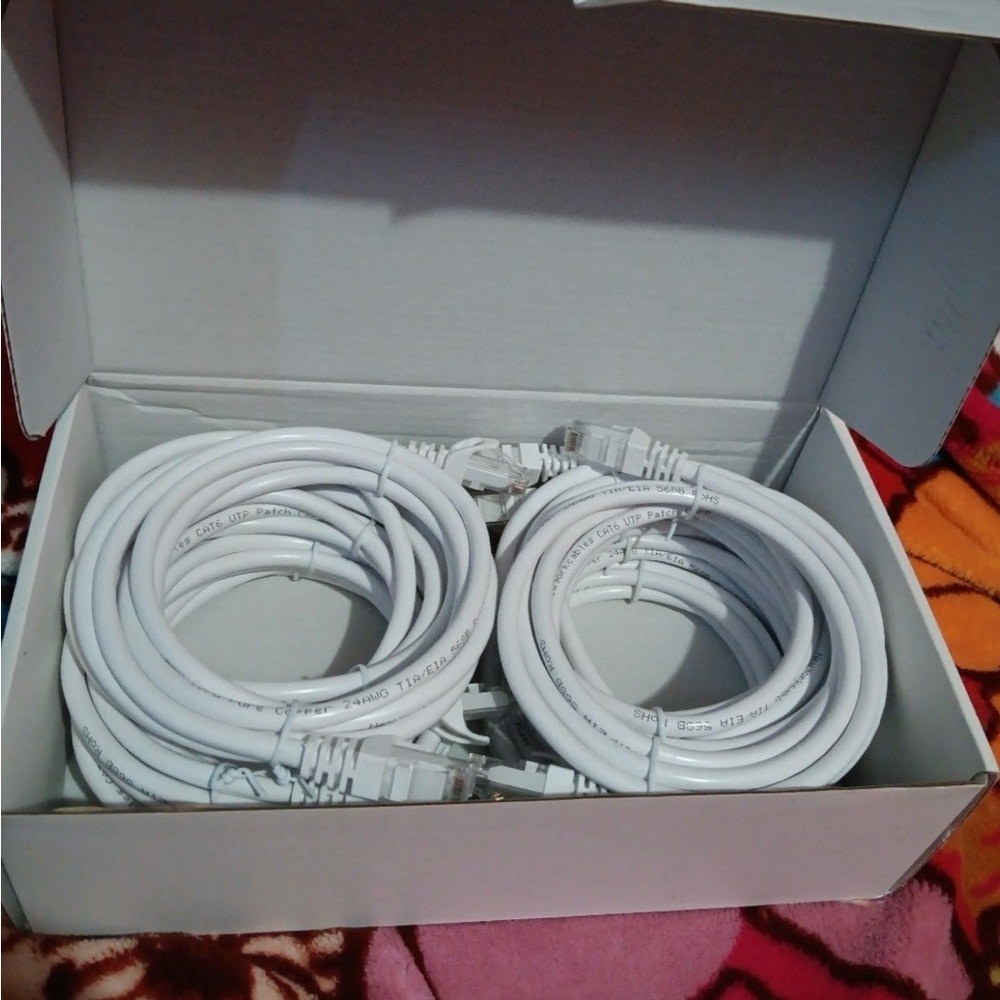 White Ethernet Cables